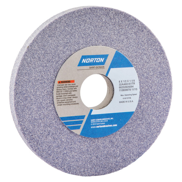 Norton 66252836664 Straight Wheels 6 X 1/2X 1-1/4