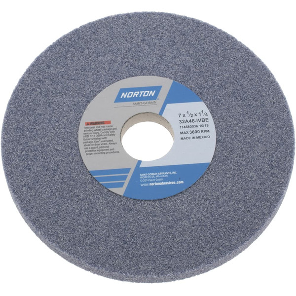 Norton 66252940864 7"X1/2"X1-1/4" Vitrifiedgrinding Wheel Type