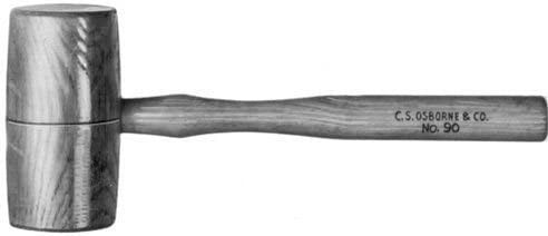 C.S. Osborne 90-5 61308 Size 5 Hickory Tinners Mallet (12 EA)