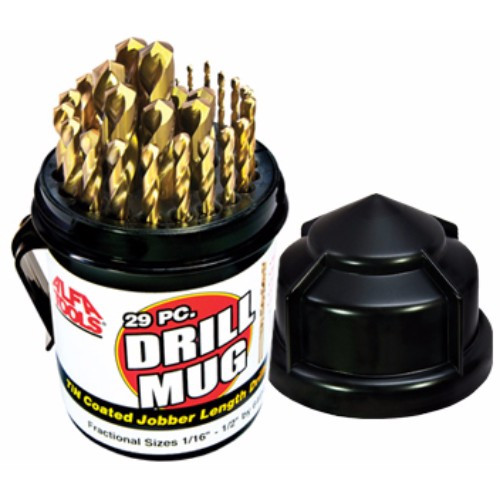 Alfa Tools S150190TNDM 29pc US Tn Split Point Drill Mug Set