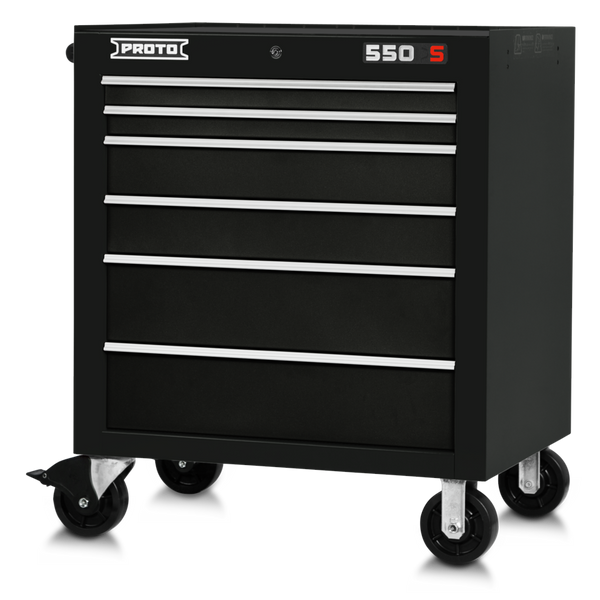Proto J553441-6BK Roll Cab 34 In 6 Dwr Glblk