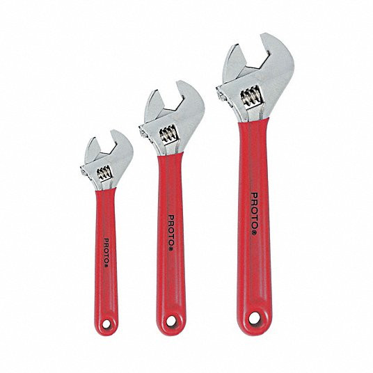 Proto J795GA 3 Piece Cushion Grip Adjustable Wrench Set (1 ST)