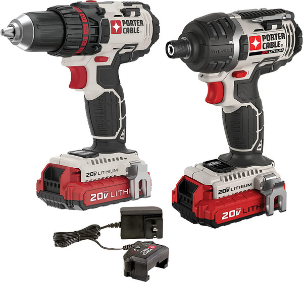 Porter Cable PCCK602L2 20V Max Lithium Ion 2 Tool Combo Kit