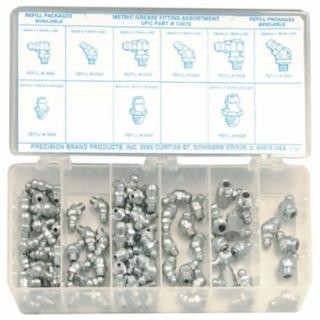Precision Brand 13975 Metric Grease Fitting Assortment (1 SET)