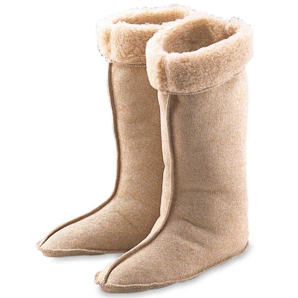 BOOT LINER  DEEP PILE  TAN  MED BOOT