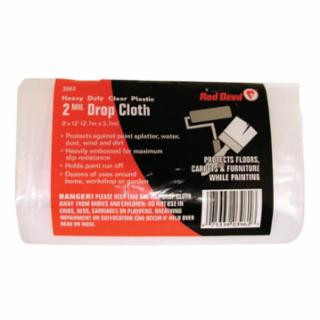 Red Devil 3962 2-Mil. 9'X12' Plastic Drop Cloth