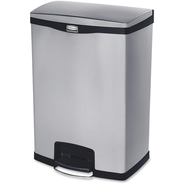 Rubbermaid Commercial 1901999 Slim Jim 90L/24G Fs Metal Step On Black