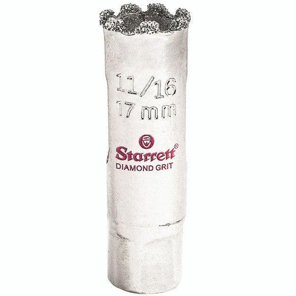 L.S. Starrett KD1016-N Diamond Grit Hole Saw 11/16" - 17 mm  Diameter