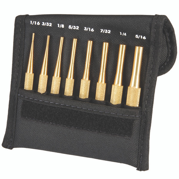 L.S. Starrett SB565Z Brass Drive Pin Punchesset Of 8 (1 ST)