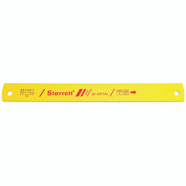 L.S. Starrett BS1406-7 Bi-Metal 14" X 1-5/8" X.075" X 6 Tpi