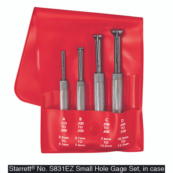 L.S. Starrett 53087 S831Ez Set Of 4 In Case (1 SET)
