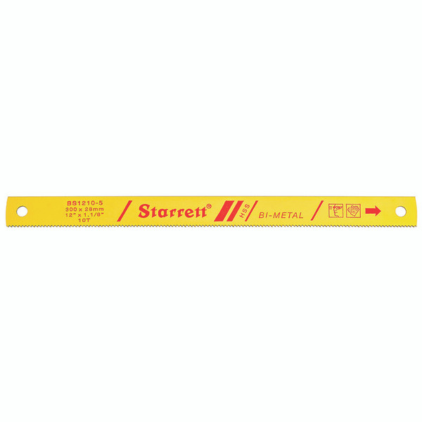 L.S. Starrett BS1210-5 Power Hacksaw Blade 12"X 1-1/8" X .050" 10 Tpi