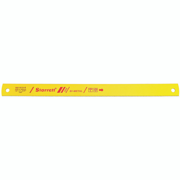 L.S. Starrett BS1810-6 Power Hack Saw Blade Bimetal 1-3/8 X .062 X10T
