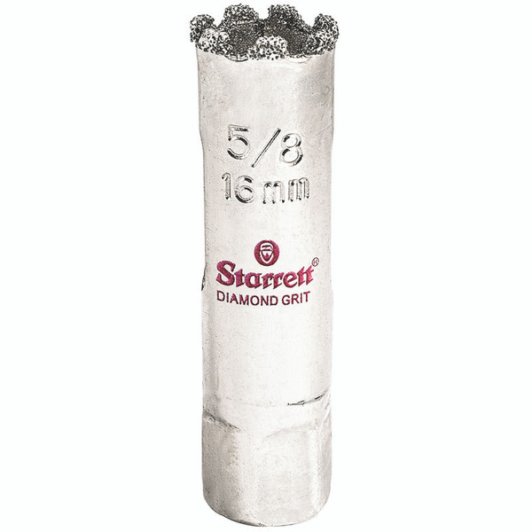 L.S. Starrett KD0058-N Diamond Grit Hole Saw 5/8" - 16 mm  Diameter