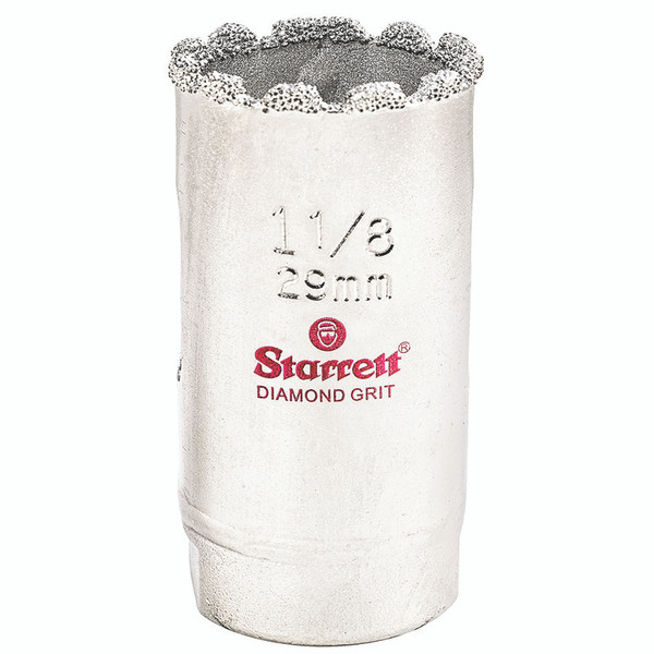 L.S. Starrett KD0118-N Diamond Grit Hole Saw 1-1/8" - 29 mm  Diameter