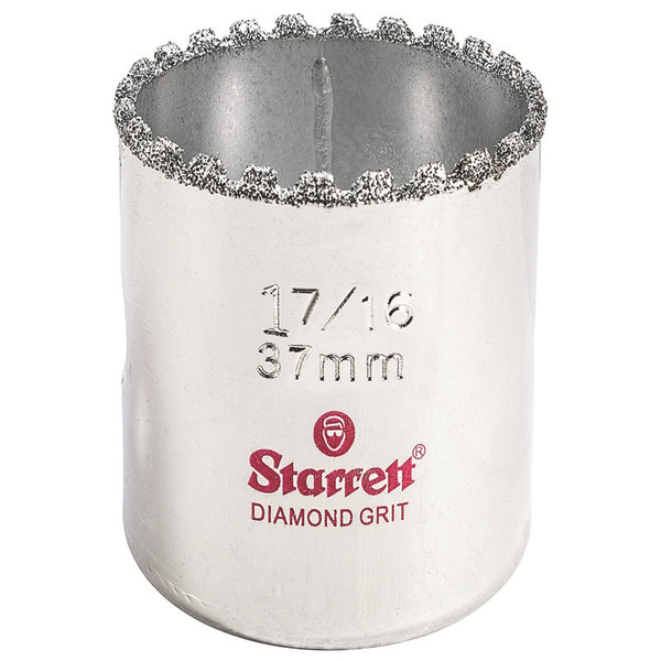 L.S. Starrett KD0176-N Diamond Grit Hole Saw 1-7/16" 37 mm  Diameter