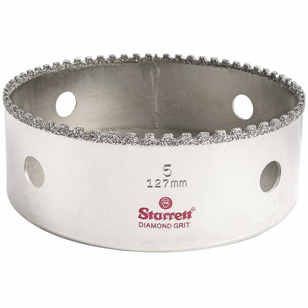 L.S. Starrett KD0500-N Diamond Grit Hole Saw 5" - 127 mm  Diameter