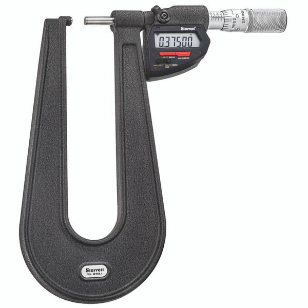 L.S. Starrett W764.1AXFL Sheet Metal Micrometer Electronic Wireless