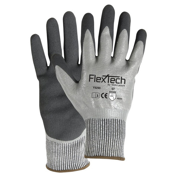 Wells Lamont Y9290M Double Dipped Cut Resistglove Nitrile Palm M (12 Pairs)
