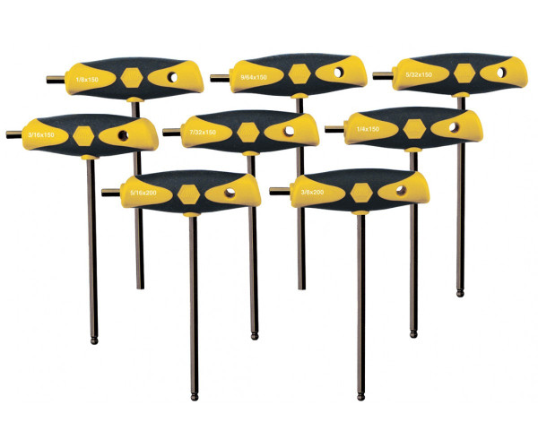 Wiha Tools 33498 Soft Grip Duel Drive 8 Pc Hex Inch Set (1 ST)