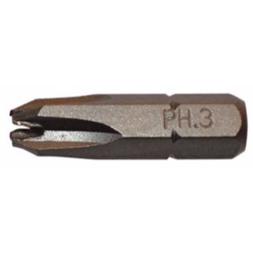 Alfa Tools HSB15941C #3 x 1 x 1/4 Hex Tamperproof Phillips Bit 2/Card
