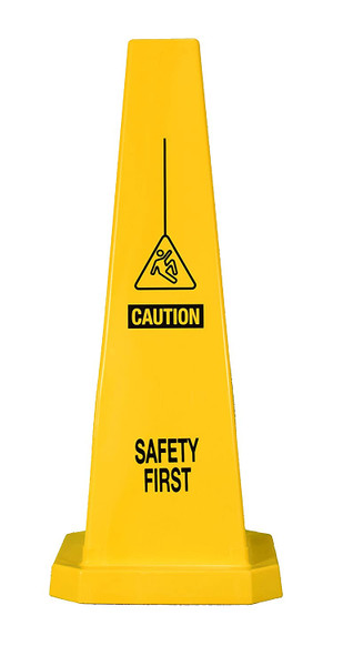 Cortina 03-600-06 Lamba Cone 25" Yellow Wet Floor 3005553