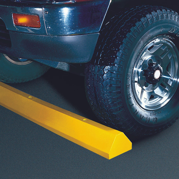 Checkers CS6S-Y Plastic Car Parking Stop6' Standard72"X4"X6"Y