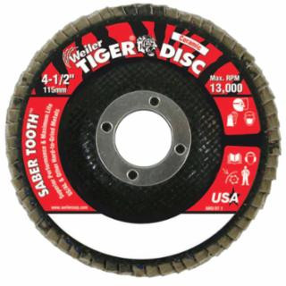 Weiler 50103 4-1/2" Angled- Phenolic-80 Cer- 7/8" Arbor (10 EA)