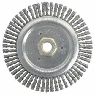 Weiler 79805 Dually 6" Root Pass Brush- .020 Steel Wire- 5/8