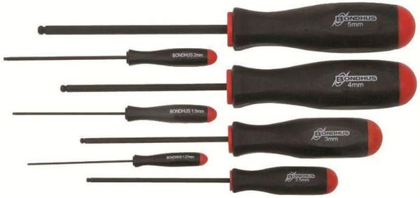 Bondhus 10687 Bsx 7Pc Metric 1.27-5 mm balldriver (1 SET)