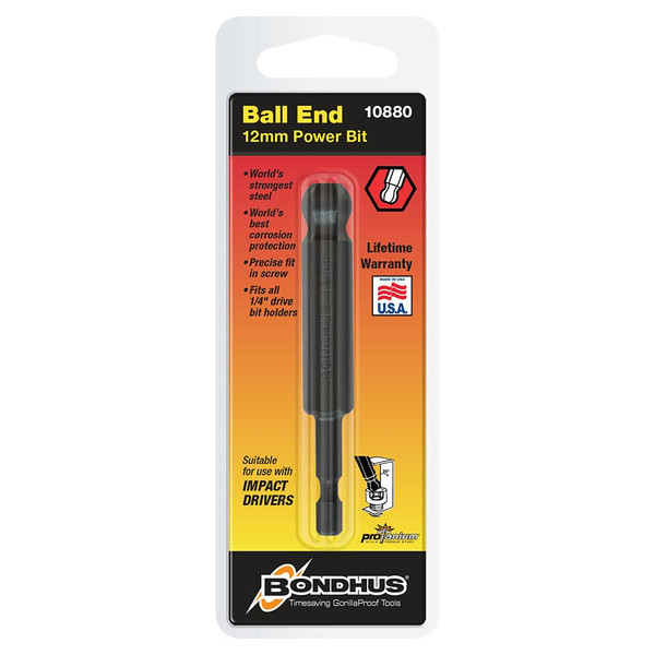 Bondhus 10880 Balldriver 12 mm x3"