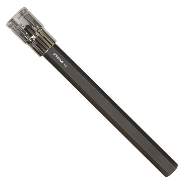 Bondhus 43676 10 mm Prohold Hex Bit 6"W/ 3/8" Drive Socket