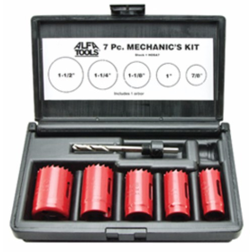 Alfa Tools HOSA7 7pc Hole Saw Kit