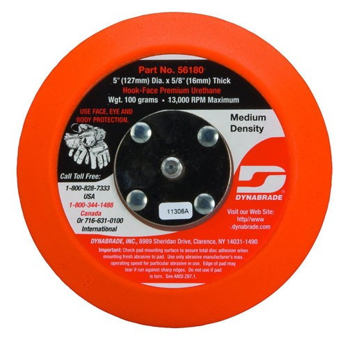 Dynabrade 54313 3-1/2" Dia. Non-Vac Discpad Hk-Face Short Nap