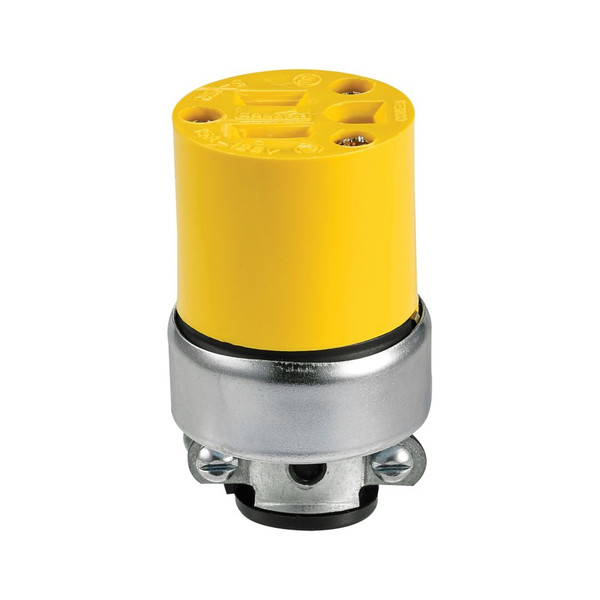 Eaton Crouse-Hinds 2887 15 Amp Ylw Connector Body Comm. Grade Vinyl Armo