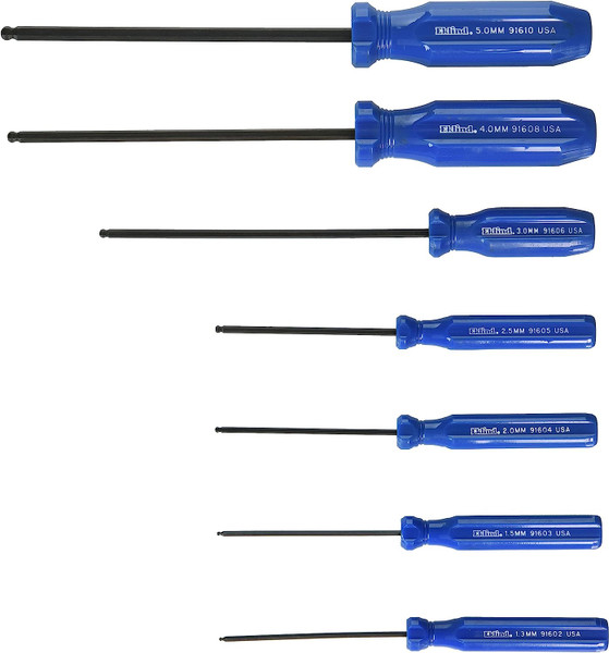 Eklind Tool 90607 7 Piece Metric Ball Hexdriver Screwdriver Set (1 SET)