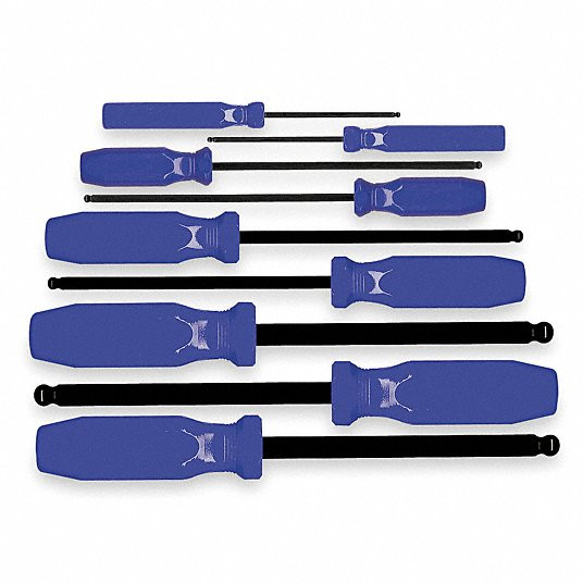 Eklind Tool 90609 9 Piece Metric Ball Hexdriver Screwdriver Set (1 SET)
