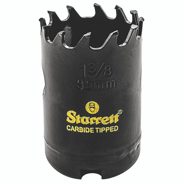L.S. Starrett 65619 Ct138 1-3/8" Carbide Tipped Hole Saw