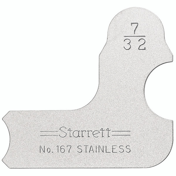 L.S. Starrett 50634 167-7/32 7/32" Radius Ga