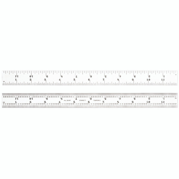 L.S. Starrett 53211 1604R-12 12" Rule