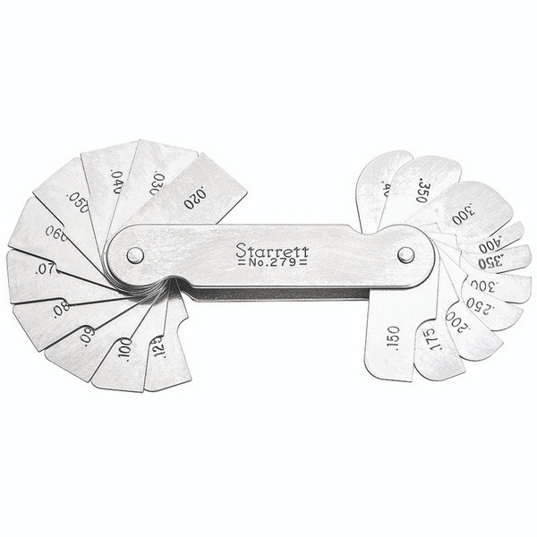 L.S. Starrett 51314 279 20-Leaves Fillet Or