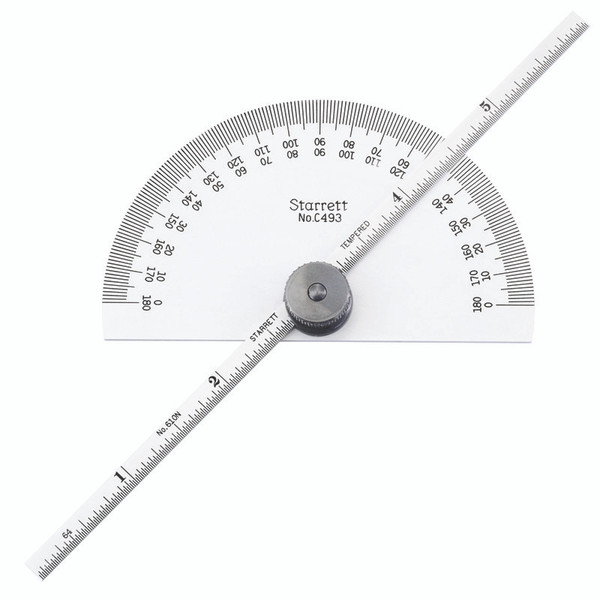 L.S. Starrett 52532 493 0-180Deg. Protractor