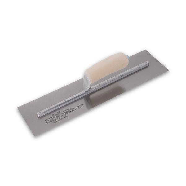 Marshalltown 13248 16 X 4 Finishing Trowel-Curved Wood Hdl