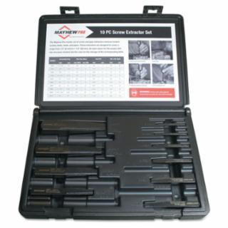 Mayhew Tools 37345 10 Piece Screw Extractorset W/ Case