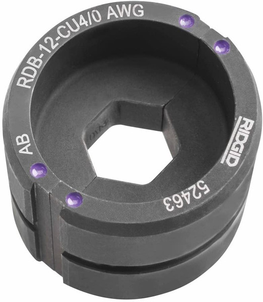 Ridgid 52508 12T Aluminum #6 Awg Round Die