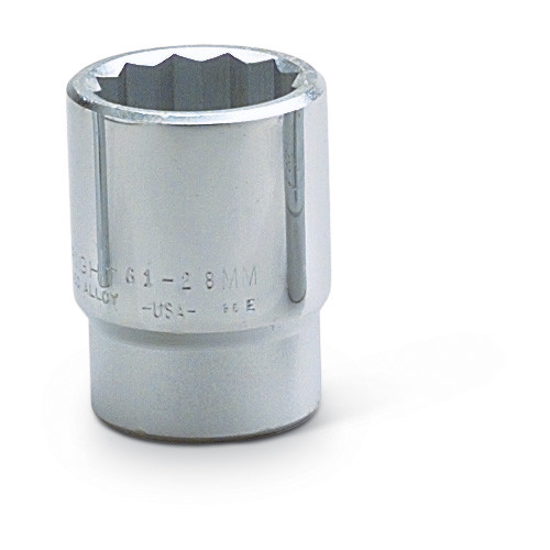 Wright Tool 61-46MM 46 mm 3/4" Drive 12 Point Standard Metric Socket