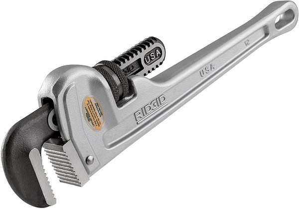 Ridgid 47057 812 12" Aluminum Straight Pipe Wrench