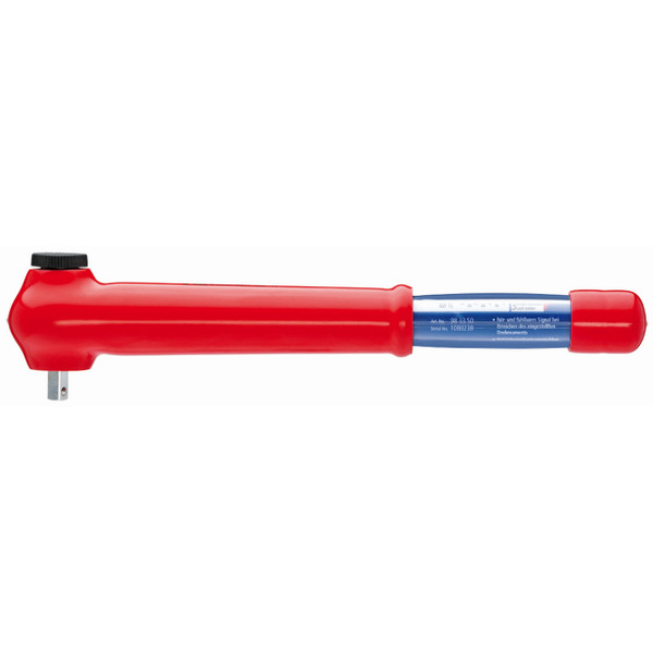 Knipex 98 33 50 Reversible Torque Wrench , 3/8" Drive-1000V Insulated