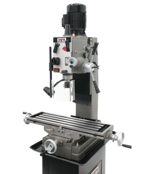JET JT9-351160 JMD-45GHPF Geared Head Square Column Mill Drill with Power Downfeed with NMS300 2 Axis DRO