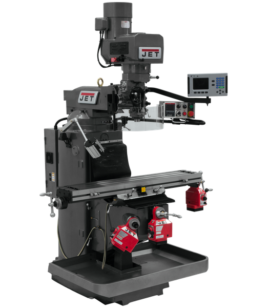 JET JT9-690524 JTM-949EVS Mill With Acu-Rite 203 DRO With X, Y and Z-Axis Powerfeeds